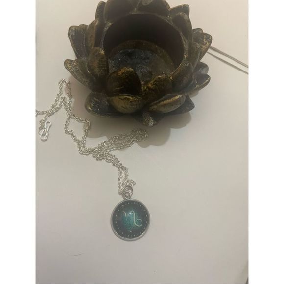 Capricorn green GLOW IN THE DSRK ZODIAC STAR SIGN NECKLACE - Picture 12 of 14